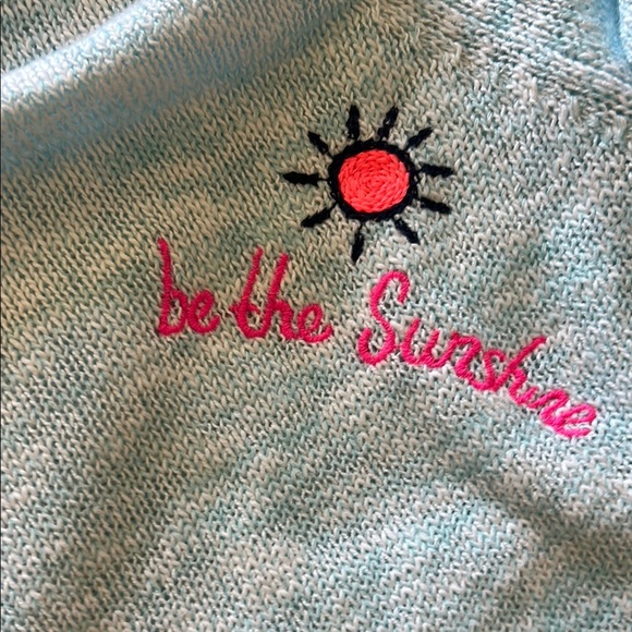 Light Blue Graphic Sweater - Picture 4 of 9